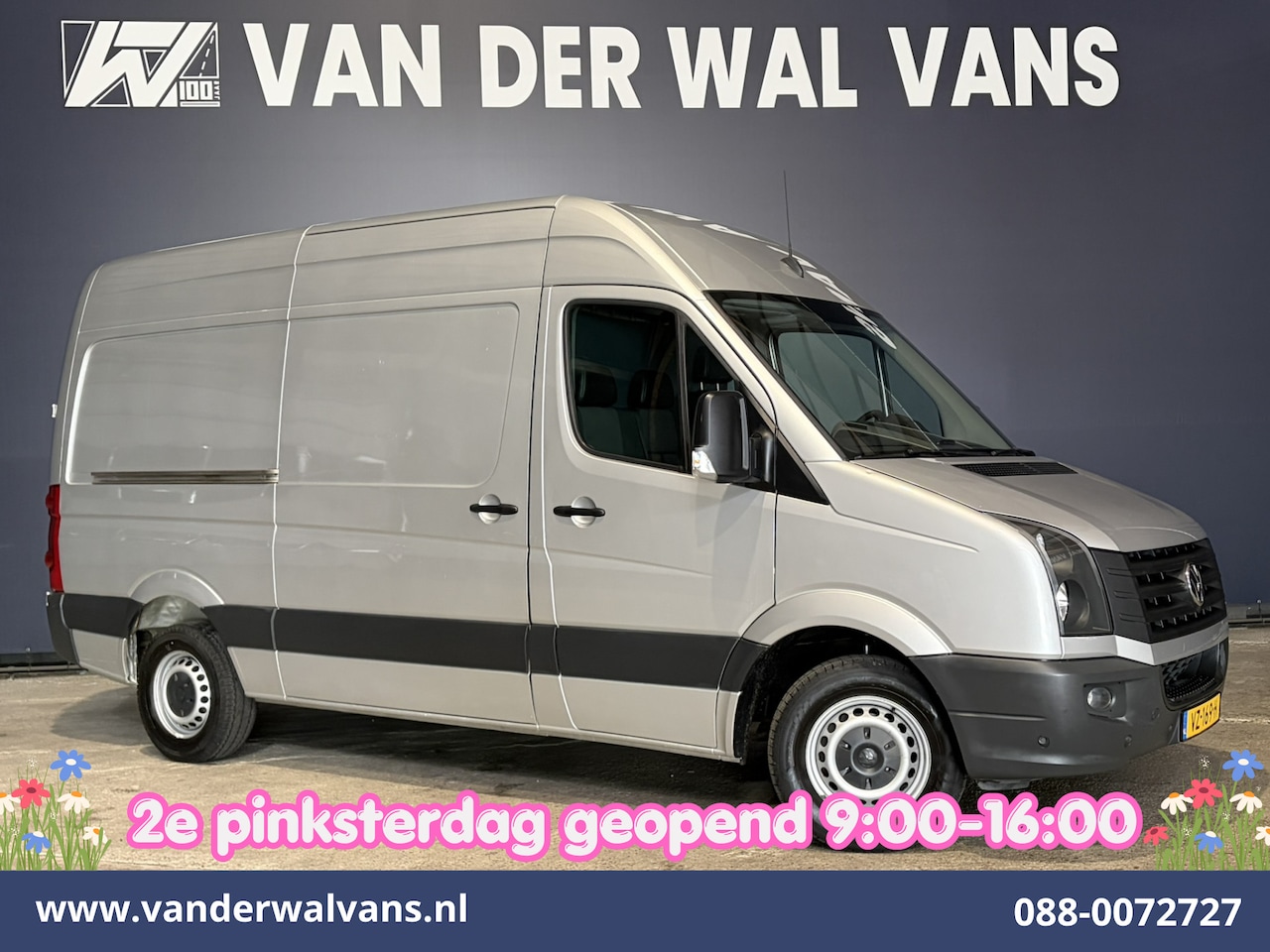 Volkswagen Crafter - 2.0 TDI 136pk L2H2 Airco | 2800kg Trekhaak | Navigatie | Chauffeursstoel | Cruisecontrol P - AutoWereld.nl
