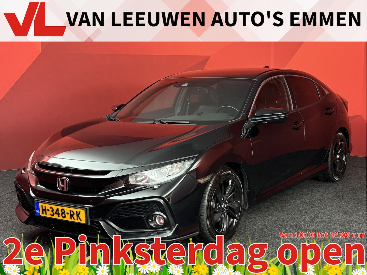 Honda Civic - 1.0 i-VTEC Elegance | | Lees Tekst | Leer | Navigatie | Climate Control | - AutoWereld.nl