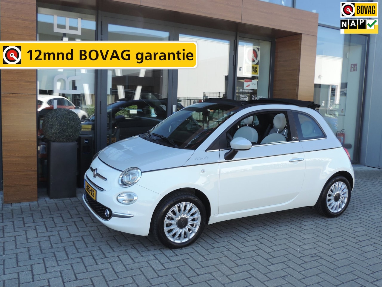 Fiat 500 C - 1.0 Hybrid Dolcevita 15.000km | 1e Eig | NLauto | PDC | CarPlay | Airco | 15” Lmvelgen - AutoWereld.nl