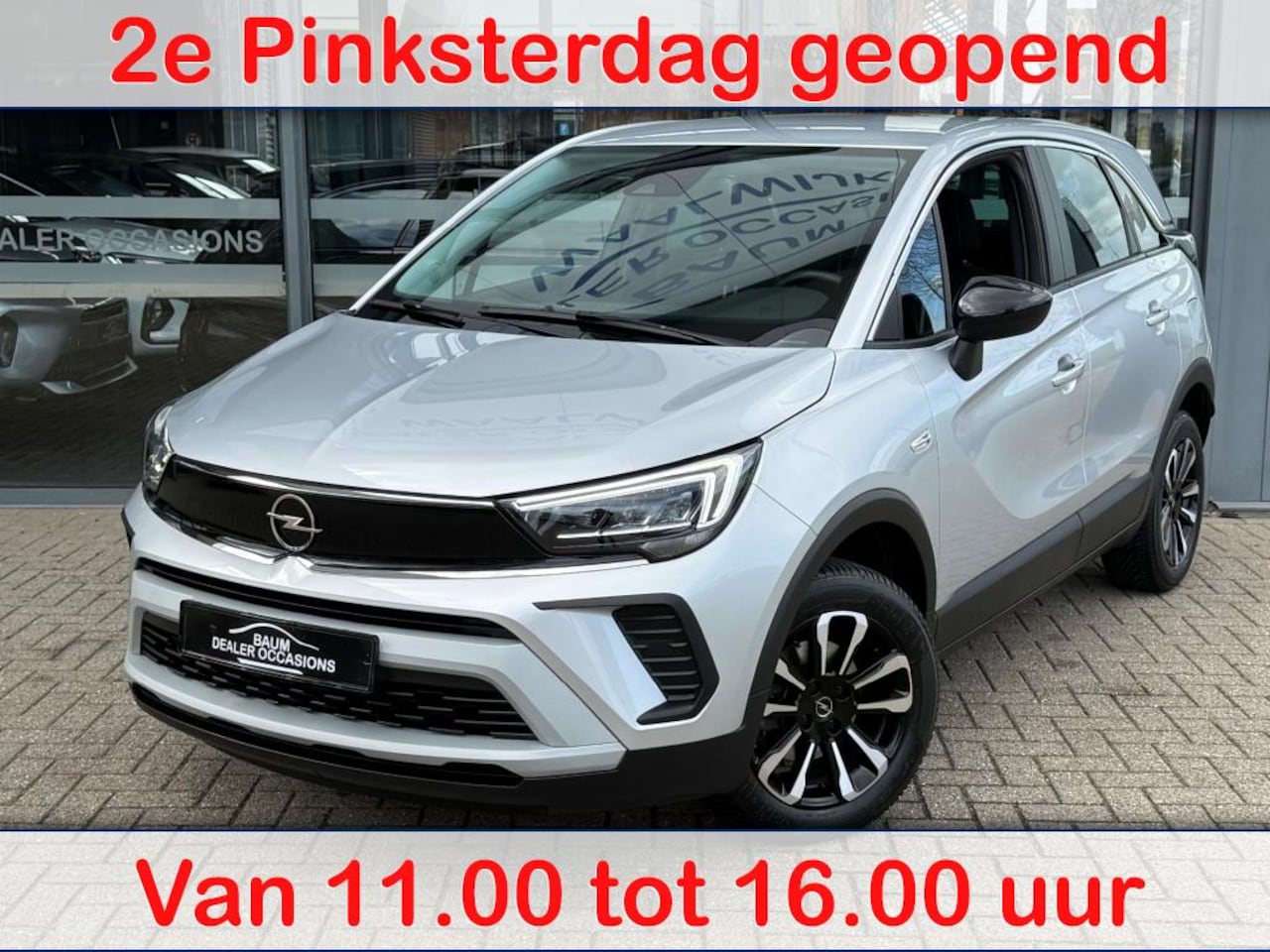 Opel Crossland - 1.2 TURBO ELEGANCE 110PK  AIRCO NAVI LMV CARPLAY LED. - AutoWereld.nl