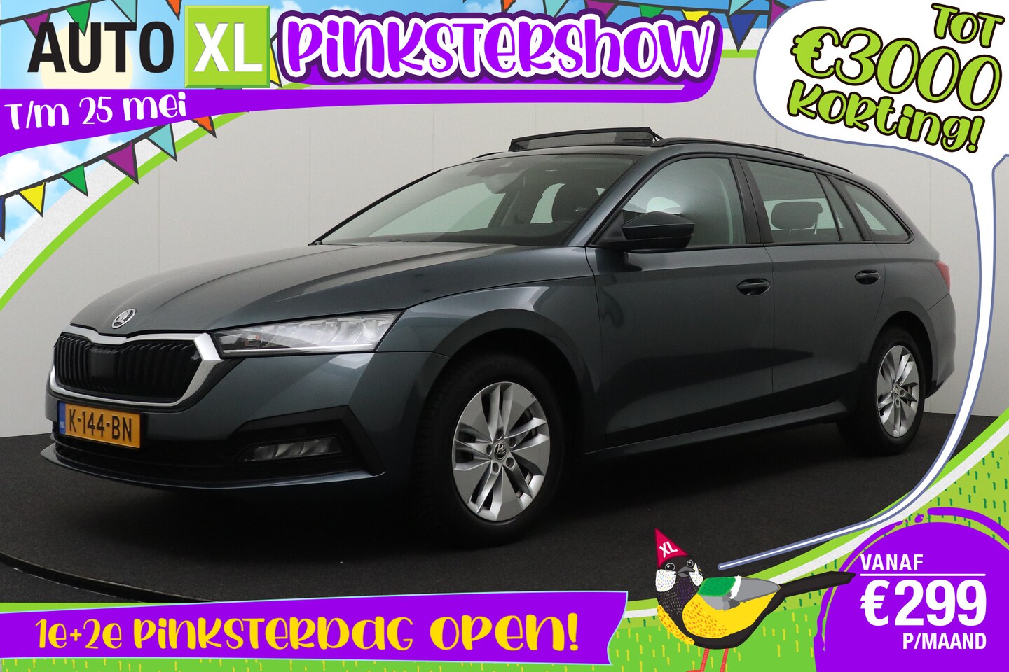 Skoda Octavia Combi - 111 PK TSI Business+ Pano-dak Climate Elek.Trekhaak - AutoWereld.nl