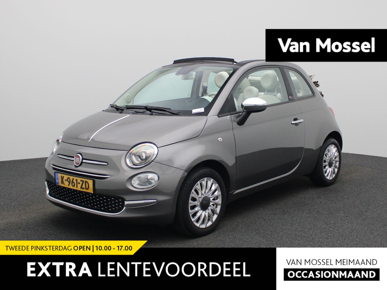Fiat 500 C - 1.0 Hybrid Lounge | APPLE CARPLAY - ANDROID AUTO | AIRCO | CRUISE CONTROL | MULTIFUNCTIONE - AutoWereld.nl