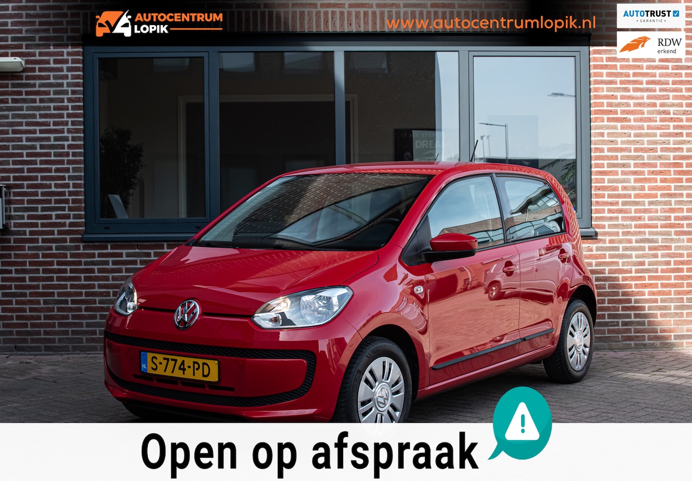 Volkswagen Up! - 1.0 take up! BlueMotion 66.000km/Airco/Elektrische ramen/incl btw - AutoWereld.nl