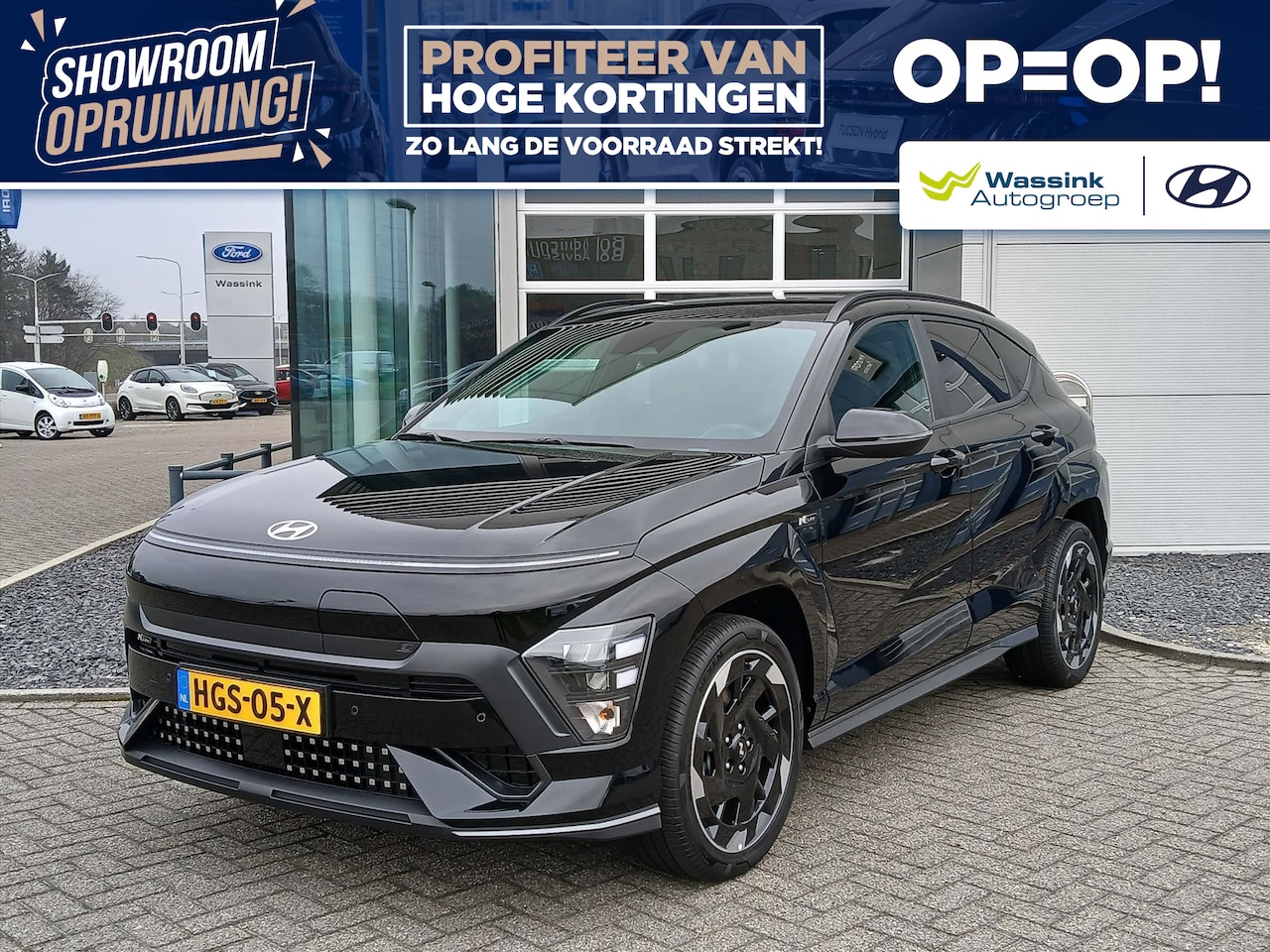 Hyundai Kona - New 65,4 kWh 217pk N Line Edition | Navigatie | 19' inch | nieuwprijs van zo'n € 43.000, | - AutoWereld.nl