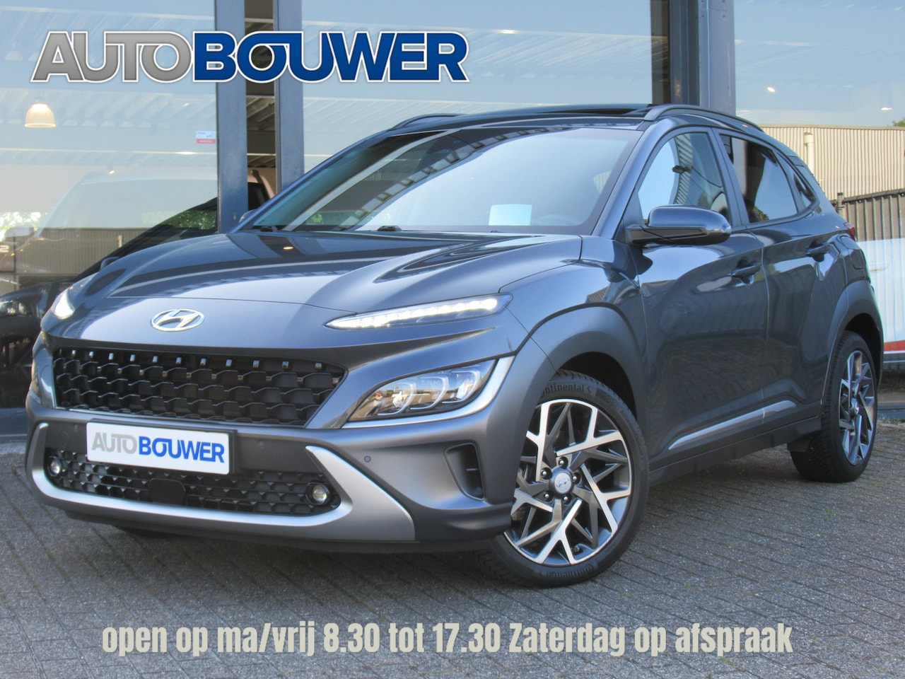 Hyundai Kona - 1.6 GDI HEV Premium Sky 1e eigen | dealer onderh | full option!! leder \ schuifdak - AutoWereld.nl
