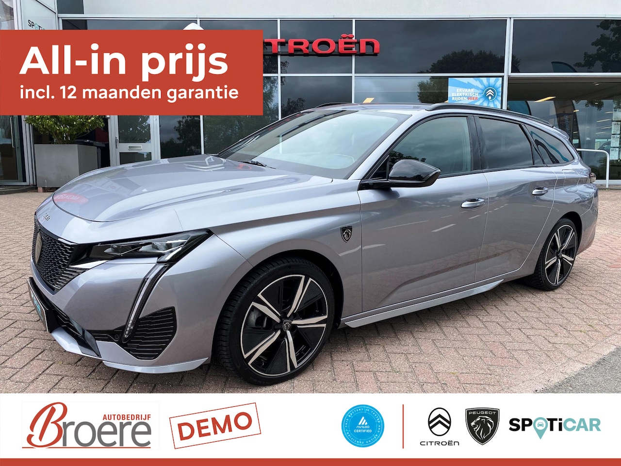 Peugeot 308 SW - 1.6 HYbrid 225pk e-EAT8 GT Adaptive cruise control - AutoWereld.nl