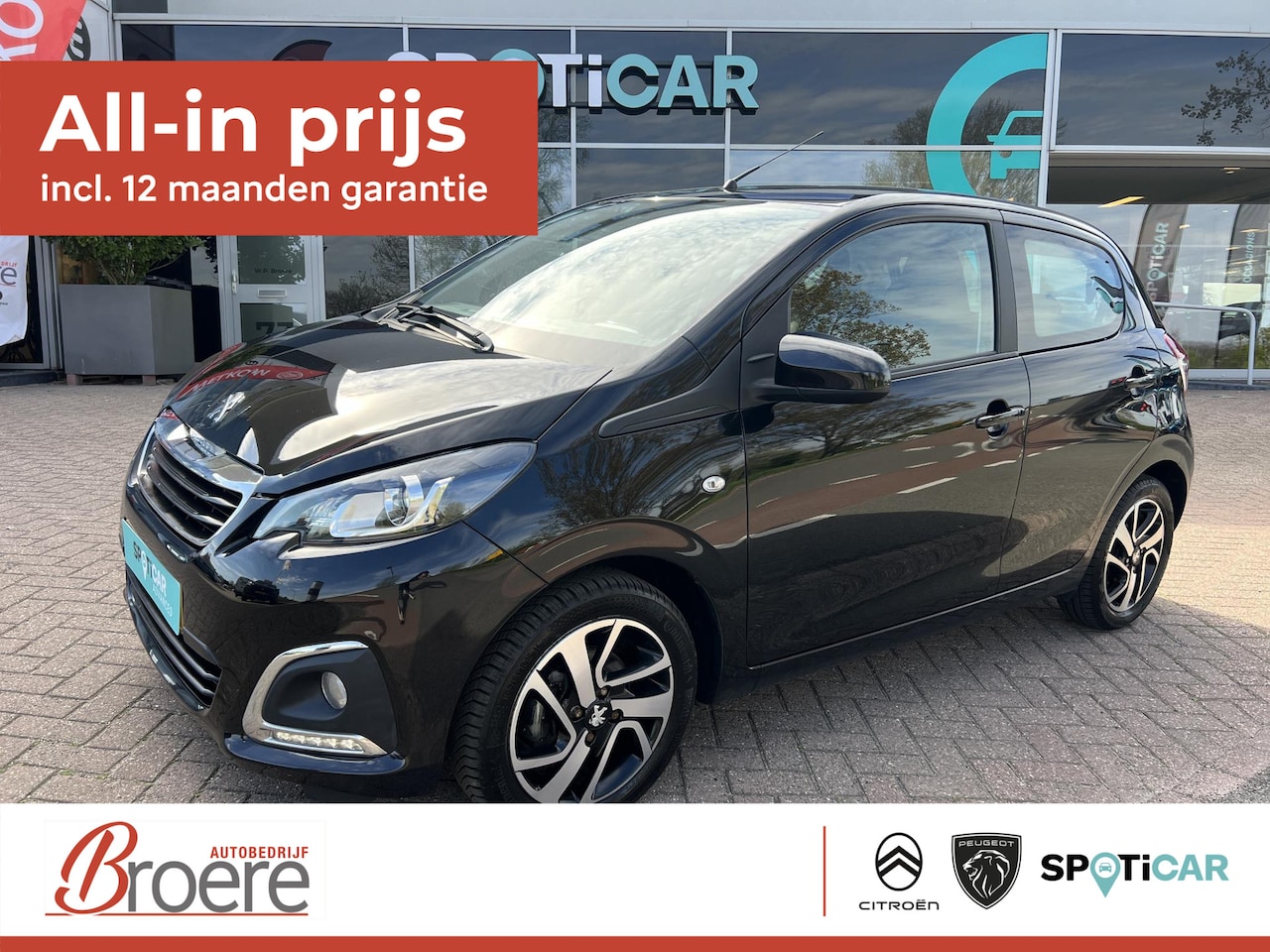 Peugeot 108 - 1.0 e-VTi 72 pk Allure 5 drs Navigatie via Apple Carplay of Android Auto - AutoWereld.nl