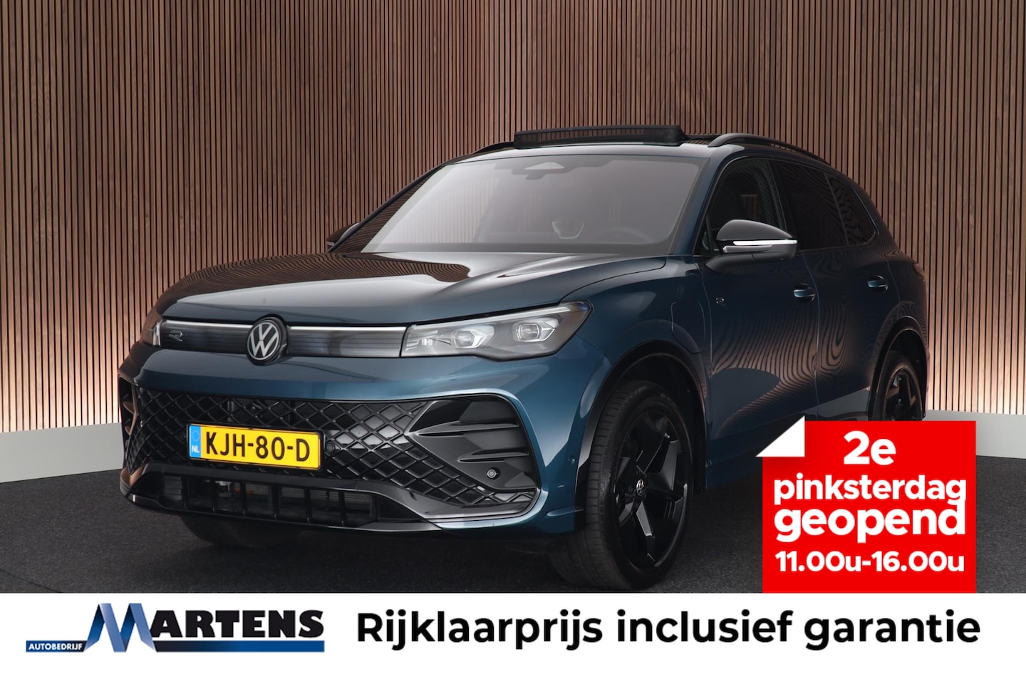 Volkswagen Tiguan - 1.5 eHybrid 204pk R-Line Edition Black Style Panoramadak Trekhaak 360Camera Stoelverwarmin - AutoWereld.nl