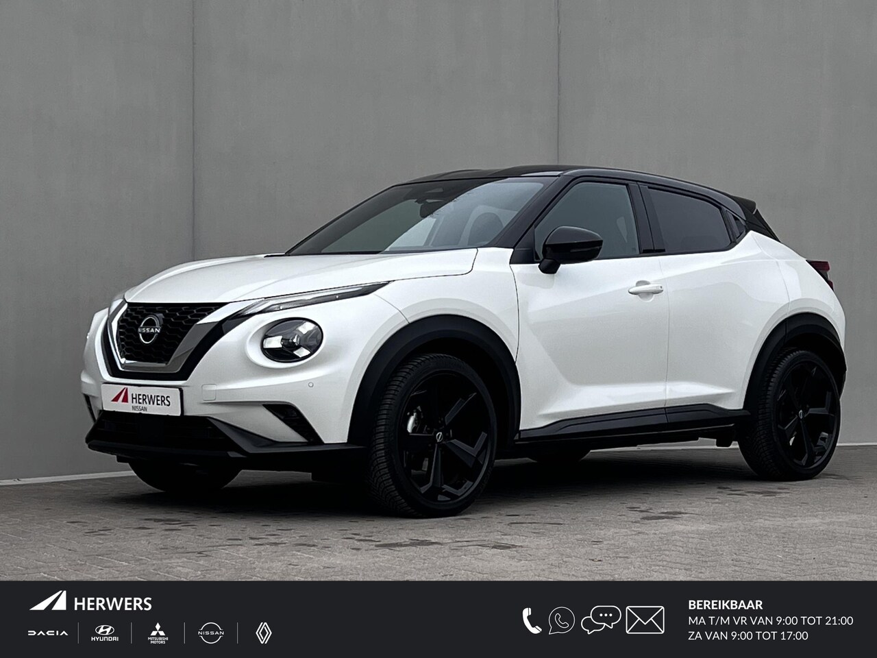 Nissan Juke - 1.0 DIG-T Tekna Automaat / Cold Pack / Leder / Navigatie / Camera 360° / Stuur- en stoelve - AutoWereld.nl
