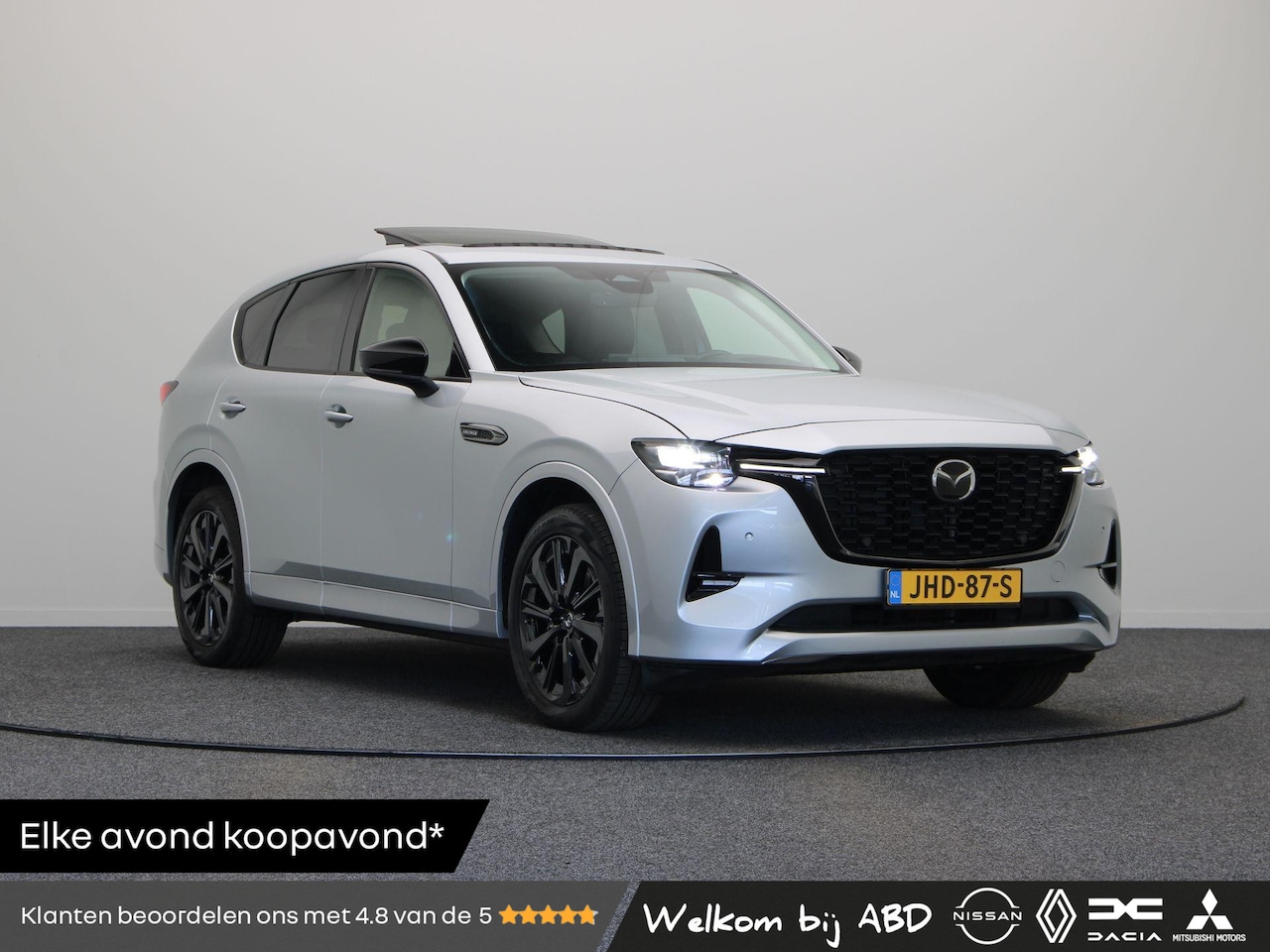 Mazda CX-60 - 3.3 e-SkyActiv Homura | Trekhaak | Panoramadak | Trekgewicht 2500kg | Stoelverwarming | St - AutoWereld.nl