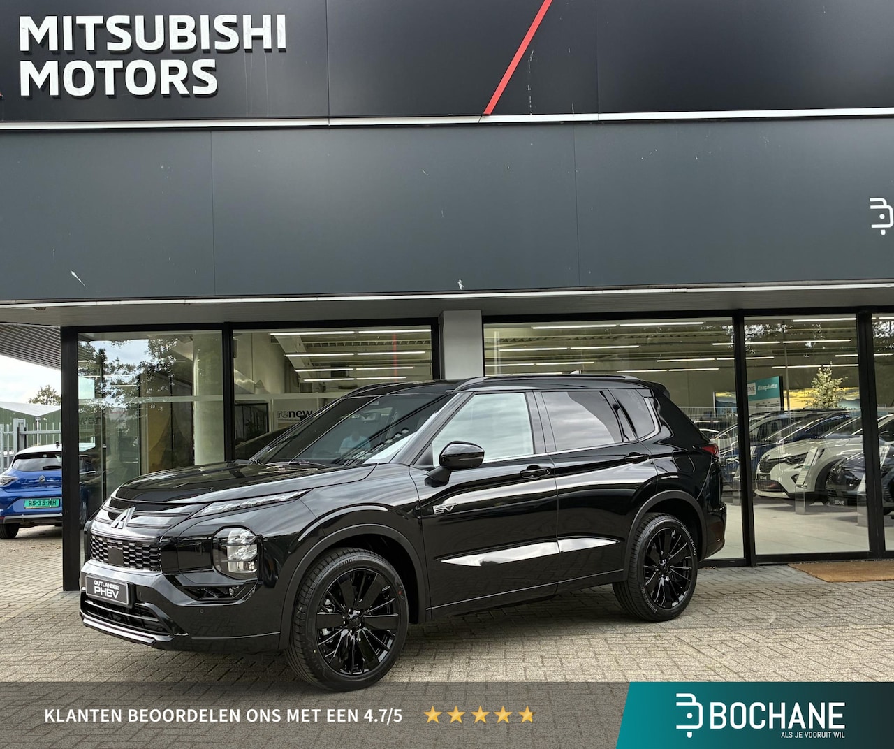 Mitsubishi Outlander - 2.4 PHEV BlackEdition NIEUW UIT VOORRAAD LEVERBAAR | BlackEdition | Lederen Bekleding | Ve - AutoWereld.nl