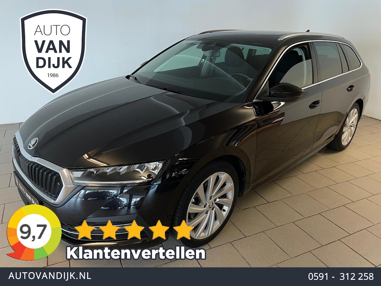 Skoda Octavia Combi - 1.0 e-TSI Business Edition AUTOMAAT PANO NAVI CRUISEL BLUETOOTH ELEK RAMEN CENT VERG VELGE - AutoWereld.nl