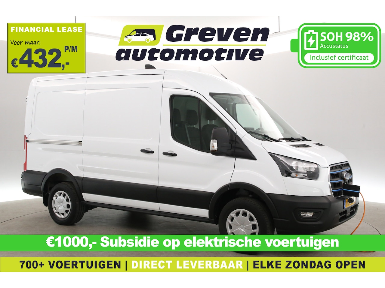 Ford E-Transit - L2H2 Trend 68 kWh | Snelladen | SOH 98% | Airco | Camera | 3 Zits | Cruise | Carplay | Nav - AutoWereld.nl