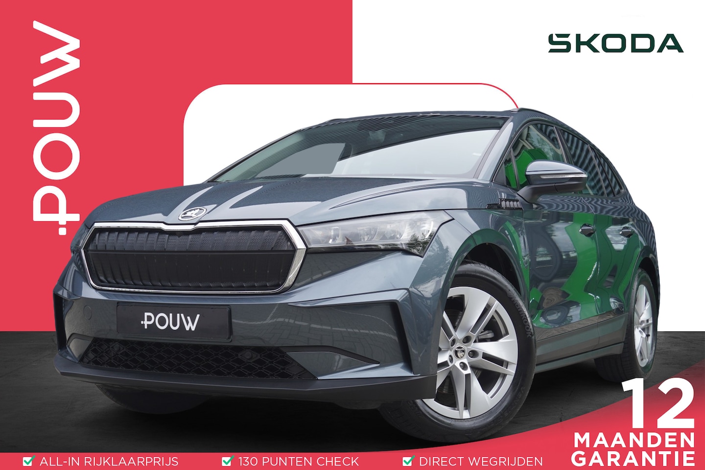 Skoda Enyaq iV - 60 180pk | SoH 94% | Navigatie | Smartlink | Trekhaak - AutoWereld.nl
