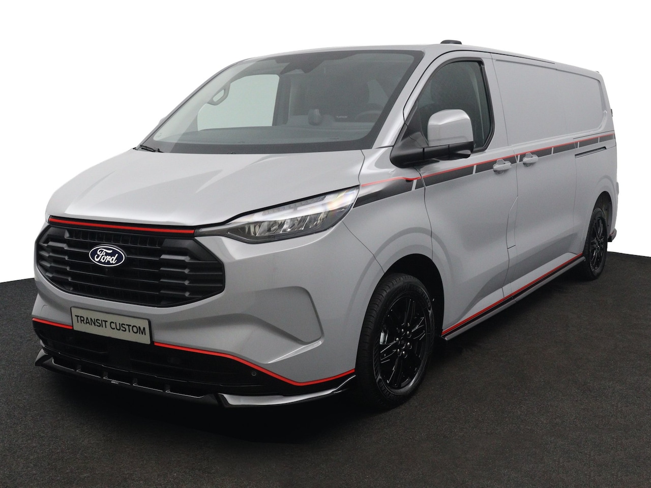 Ford Transit Custom - 320 2.5 PHEV L2H1 Grey Platinum | Maxton | Leder | 17''' | Navigatie | 360 Camera | Adapti - AutoWereld.nl