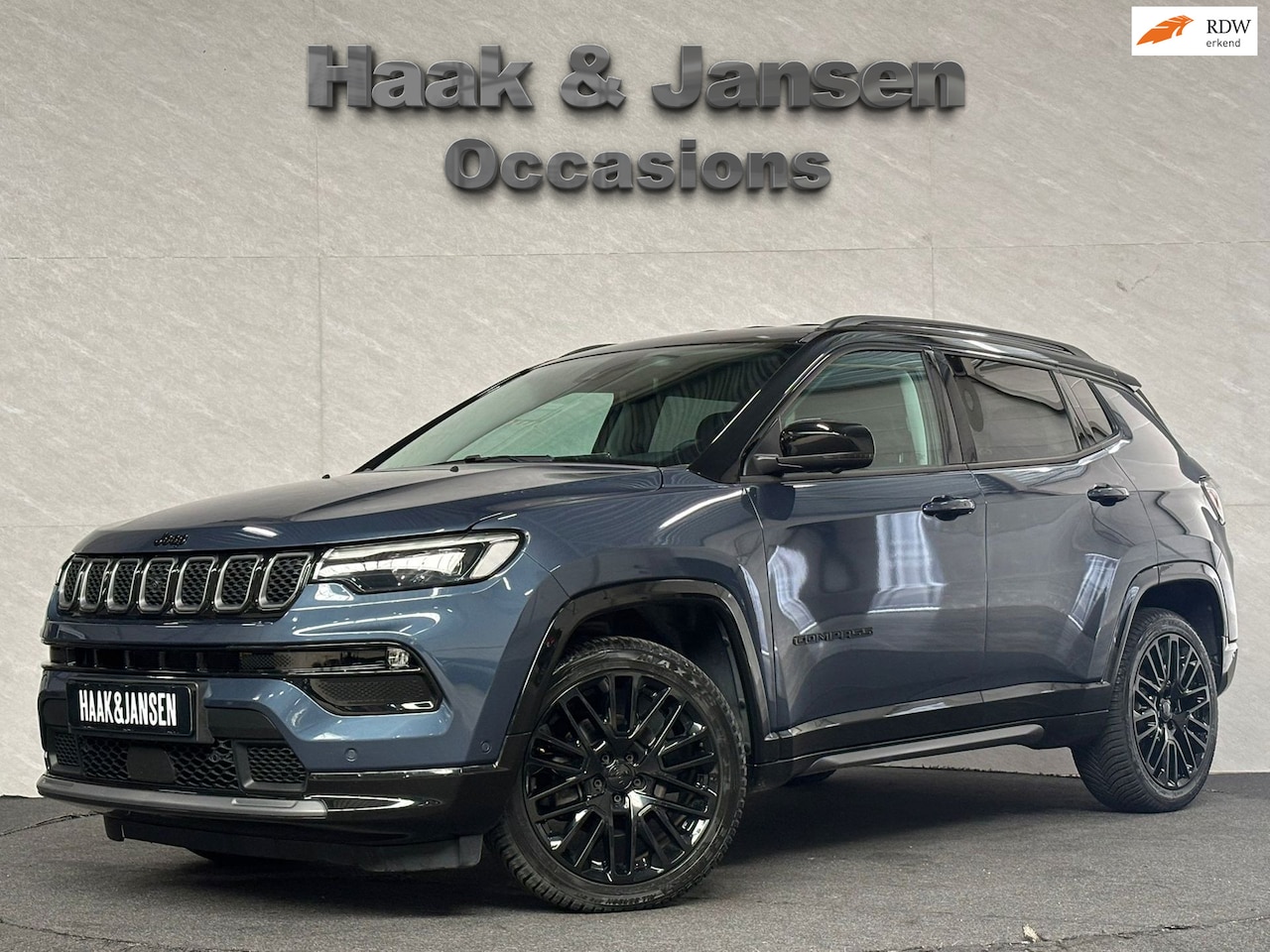 Jeep Compass - 1.5 E-Hybrid MHEV Night Eagle Leder Acc Led - AutoWereld.nl