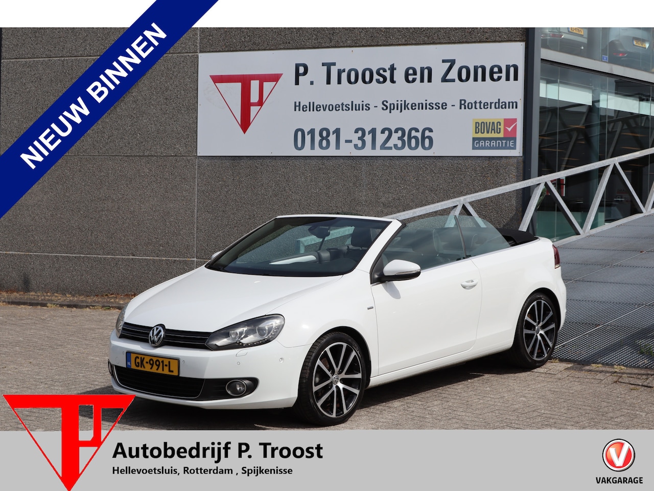 Volkswagen Golf Cabriolet - 1.4 TSI Automaat! Stoelverwarming/Cruise control/Climate control/Navigatie/Parkeer assiste - AutoWereld.nl