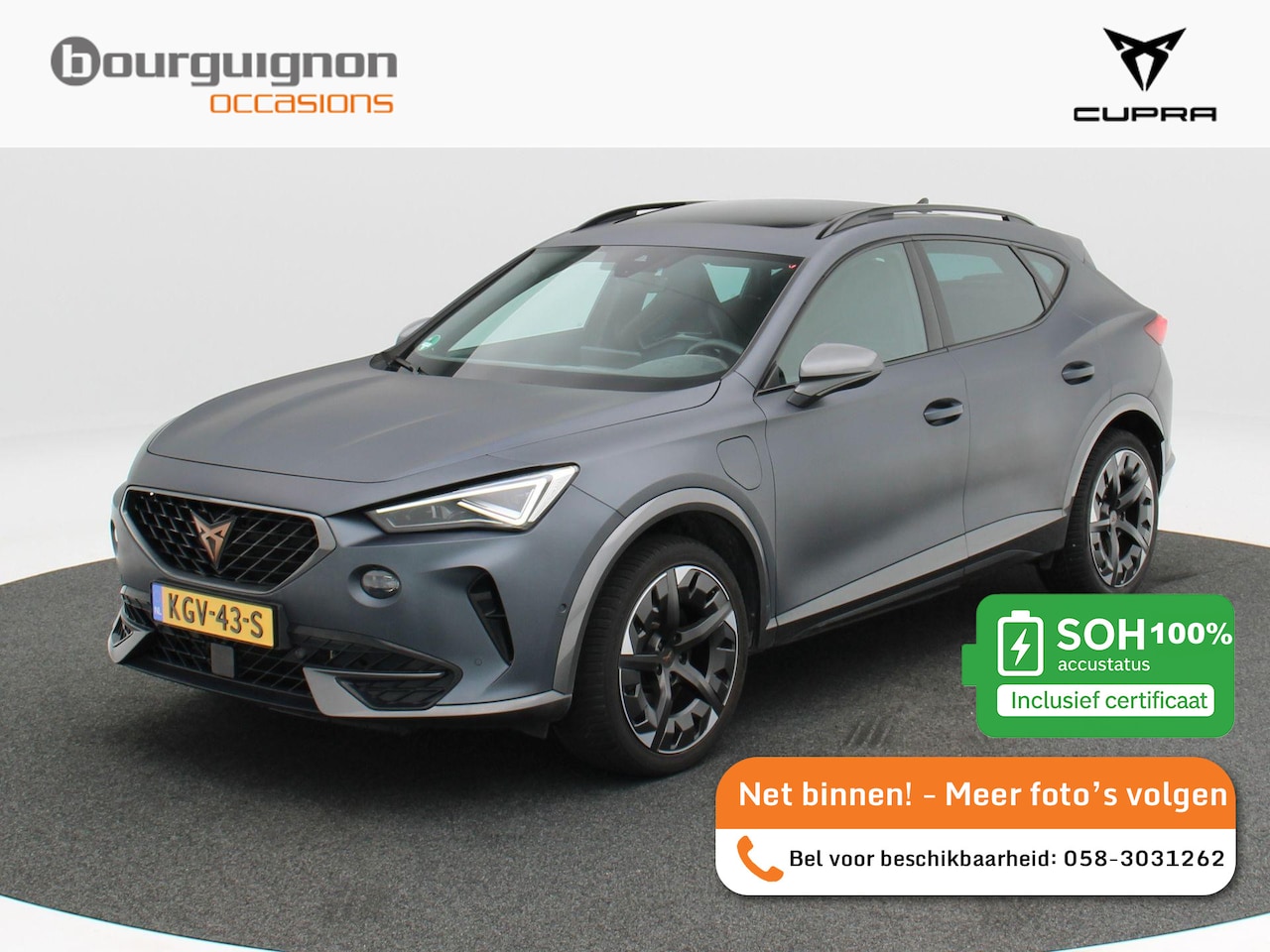 CUPRA Formentor - 1.4 e-Hybrid 245 Pk VZ Performance | Stoel/Stuur Verwarming | Panorama dak | Kuip Sportsto - AutoWereld.nl