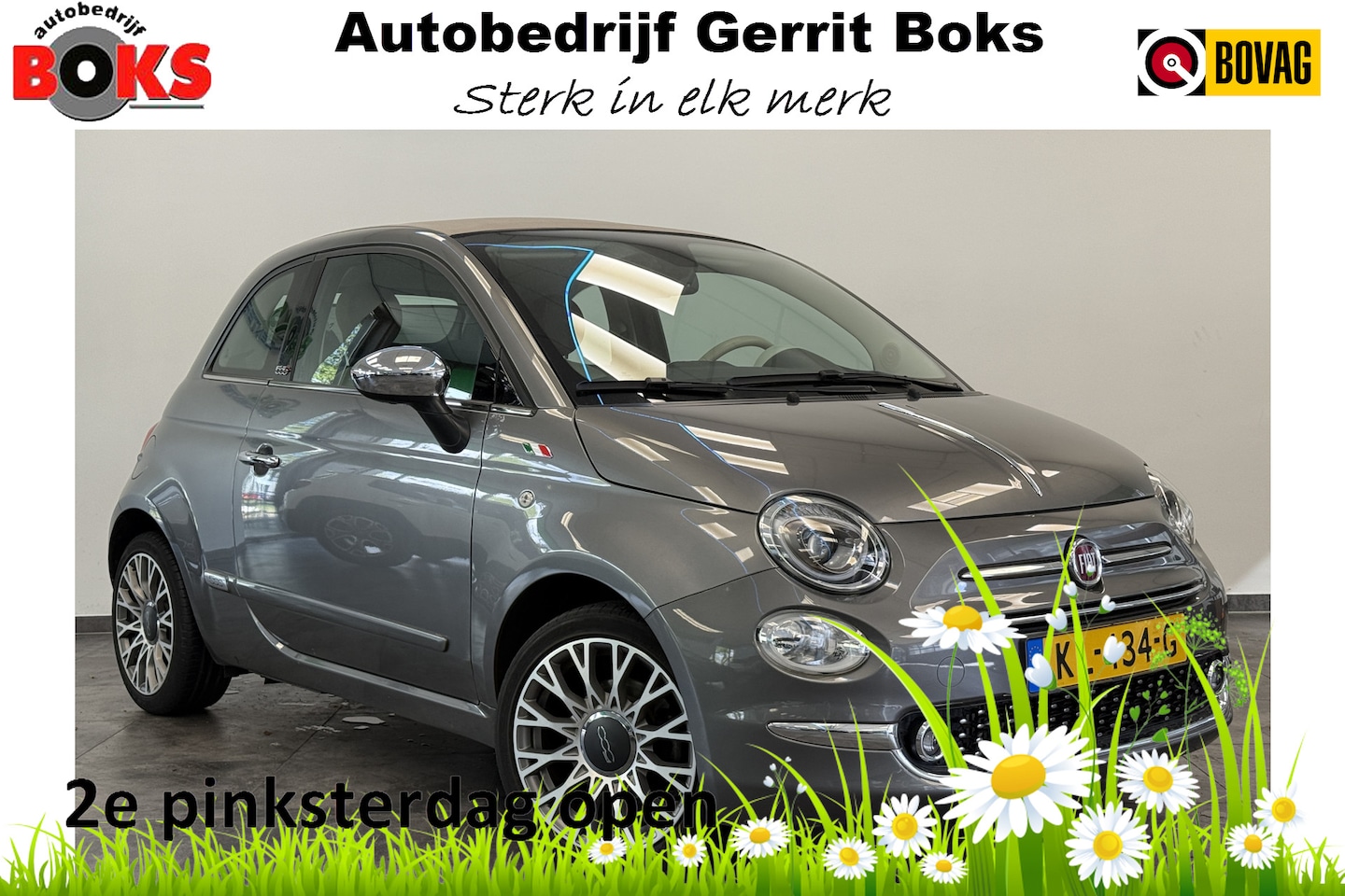 Fiat 500 C - 0.9 TwinAir Turbo Lounge Climate control Navigatie !! 2e Pinksterdag geopend van 12:00 tot - AutoWereld.nl