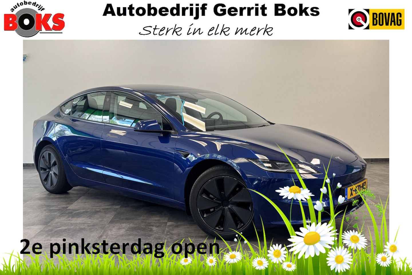 Tesla Model 3 - RWD 60 kWh Panoramadak Leder Full-led NAP! !! 2e Pinksterdag geopend van 12:00 tot 17:00u - AutoWereld.nl