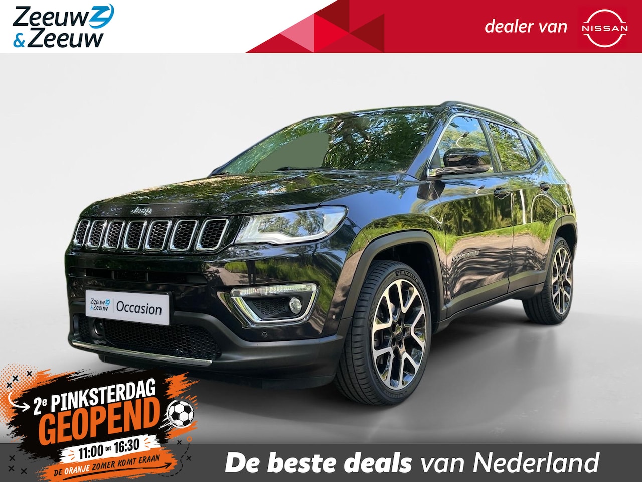 Jeep Compass - 1.3T S | NAVI | STOEL & STUUR VERWARMING | KEYLESS |  PREMIUM AUDIO | CLIMATE | ACHTERUITR - AutoWereld.nl