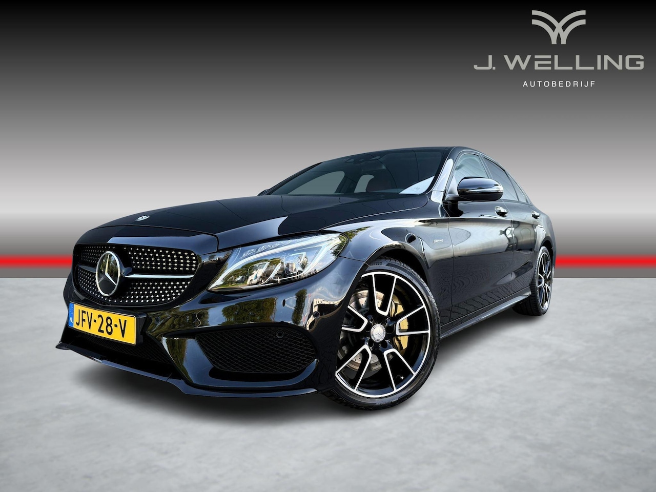 Mercedes-Benz C-klasse - 450 AMG 4MATIC Burmester / Leer / Memory - AutoWereld.nl