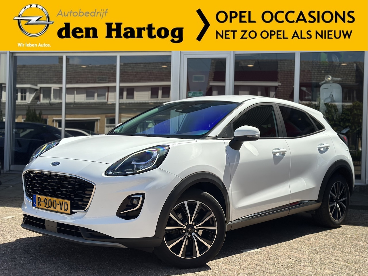Ford Puma - 1.0 EcoBoost Titanium Automaat/Trekhaak/Parkeerhulp/Navi. - AutoWereld.nl
