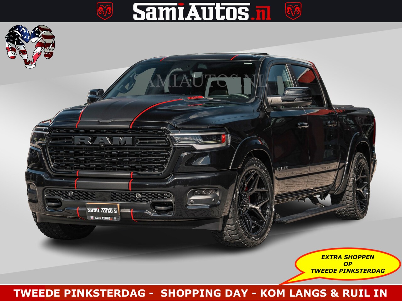 Dodge Ram Pick Up - HULK | Limited Night H.O 540HP 706Nm | Massage + Full Option | De Meest Luxe en Volle in z - AutoWereld.nl