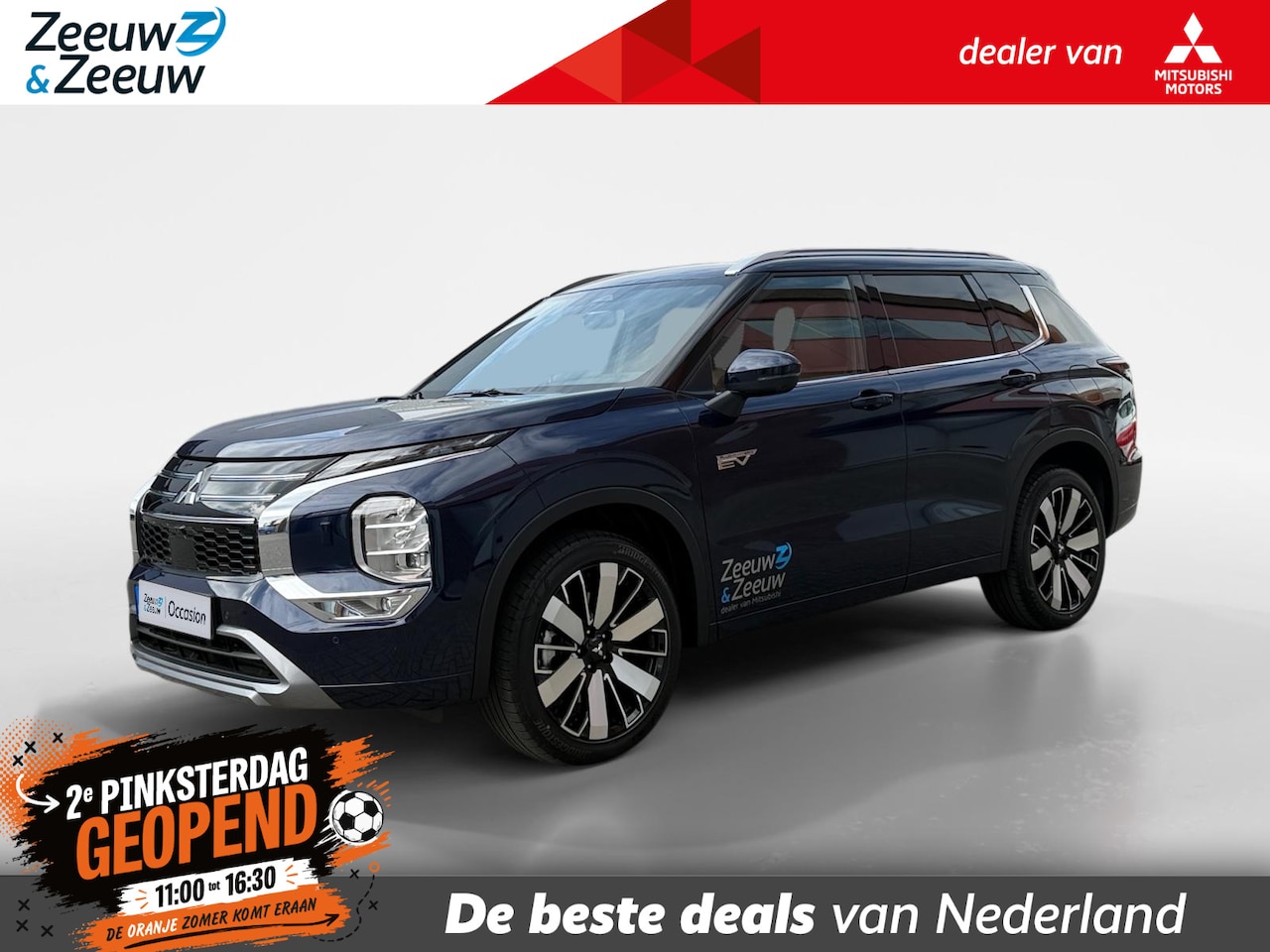 Mitsubishi Outlander - 2.4 PHEV Instyle+ | Schuif-/kanteldak | Bruinleren bekleding | Head up display | Apple Car - AutoWereld.nl