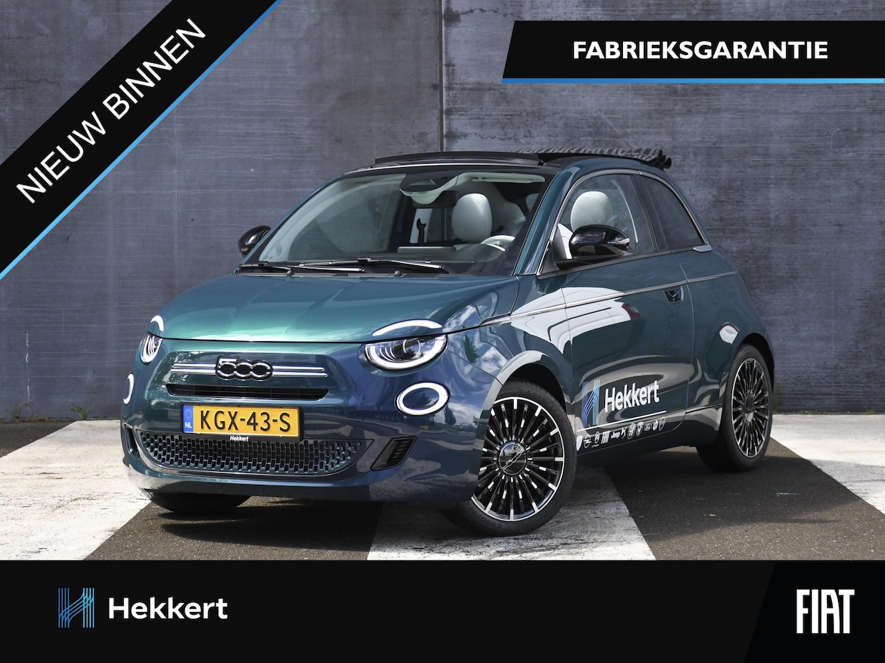 Fiat 500 - La Prima 1.0 Hybrid 65pk PANO | CRUISE.C | 17''LM | PDC ACHTER + CAMERA | KEYLESS | NAVI - AutoWereld.nl