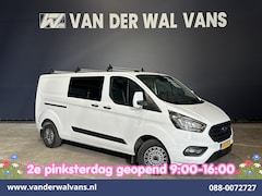 Ford Transit Custom - 2.0 TDCI 130pk L2H1 Dubbele Cabine Euro6 Airco | 6-Zits | Camera | LED | Cruisecontrol | 2