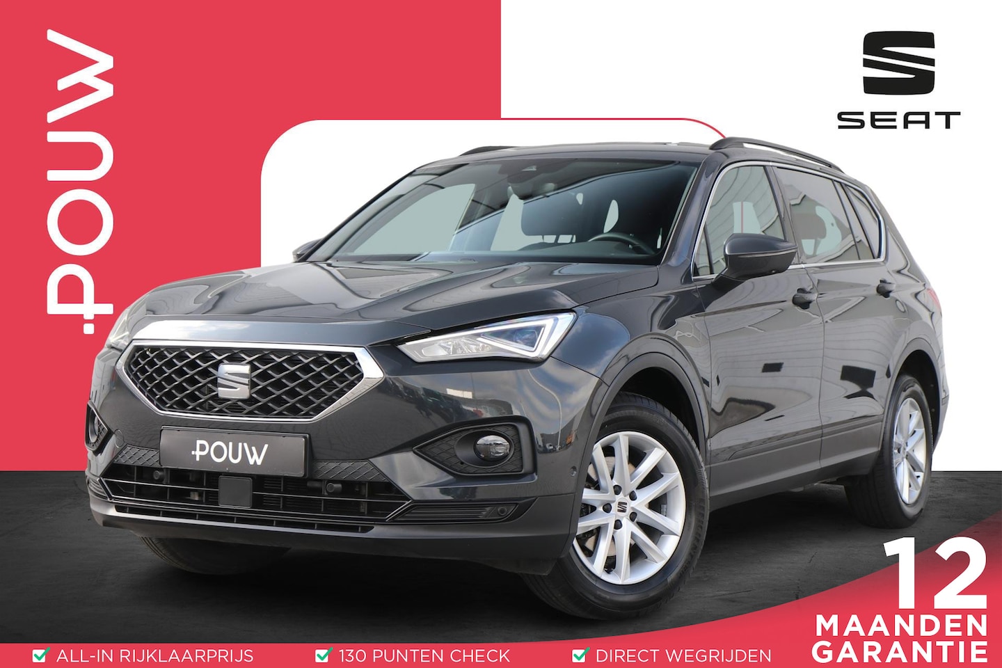 SEAT Tarraco - 1.5 TSI 150pk DSG Style Business Intense | Trekhaak | Stoelverwarming | Navigatie | Achter - AutoWereld.nl
