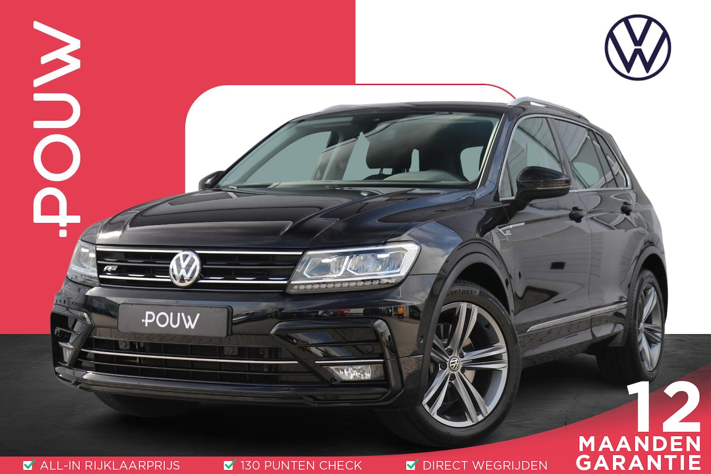 Volkswagen Tiguan - 2.0 TSI 190pk DSG 4Motion Highline Business R | Navigatie | Wegklapbare trekhaak | APP Con - AutoWereld.nl