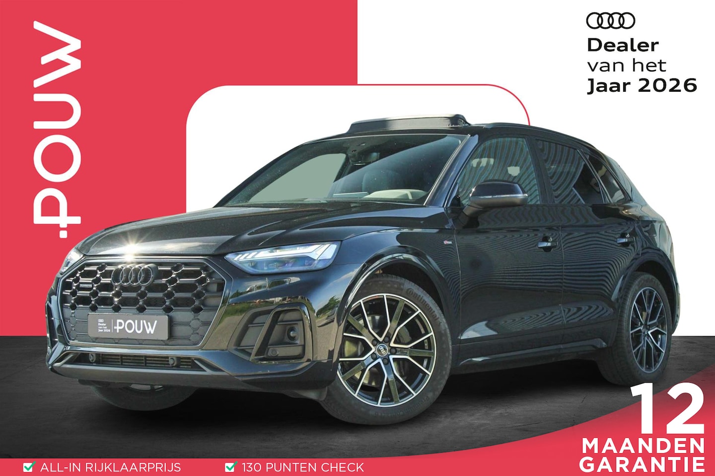 Audi Q5 - 55 TFSIe 367pk quattro Competition | Luchtvering | Panoramadak | Trekhaak | Elek. Stoelen - AutoWereld.nl