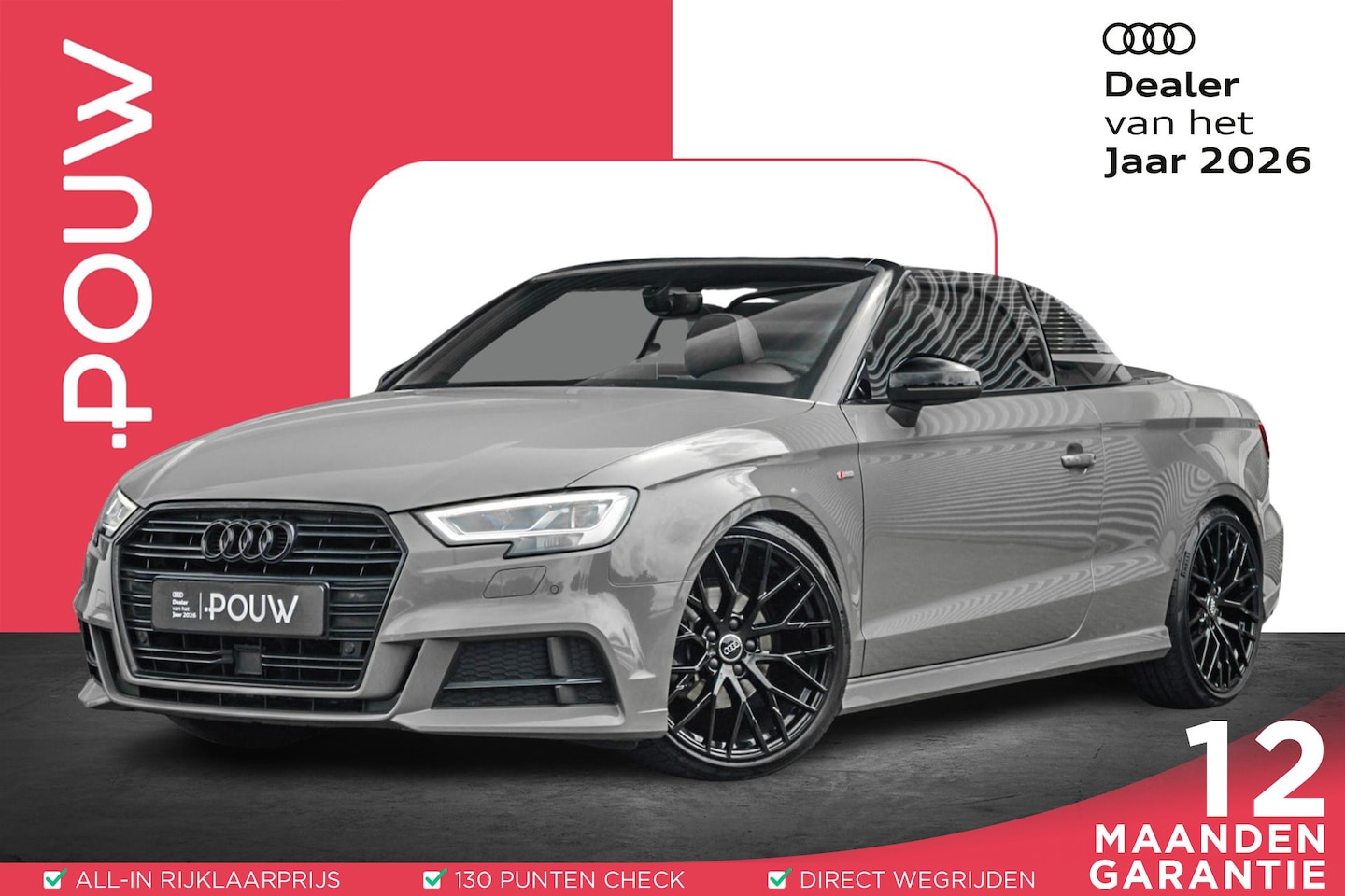 Audi A3 Cabriolet - 35 TFSI 150pk S-tronic Advance Sport | Stoelverwarming + Nekventilatie | Sportstoelen | Ap - AutoWereld.nl