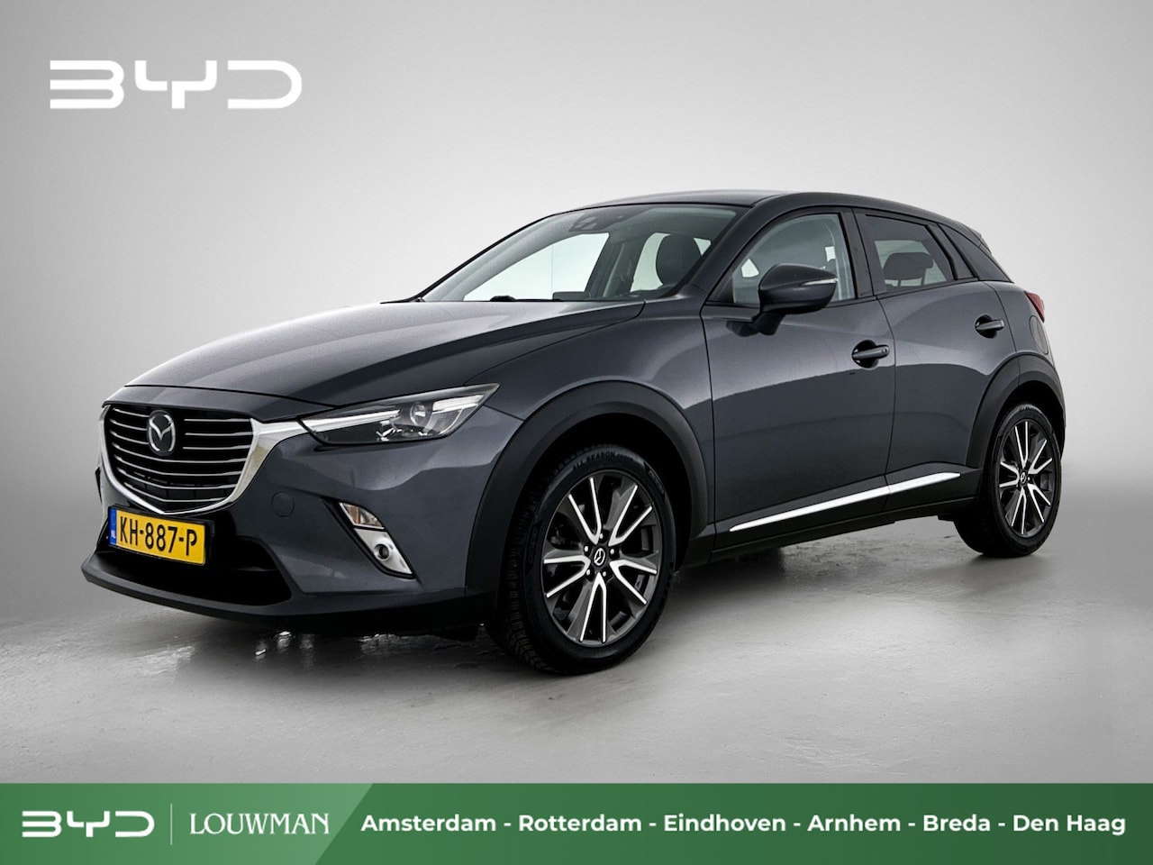 Mazda CX-3 - 2.0 SkyActiv-G 120 GT-M | Zwart-Leder | HUD | Bose Audio | 18" LMV | - AutoWereld.nl