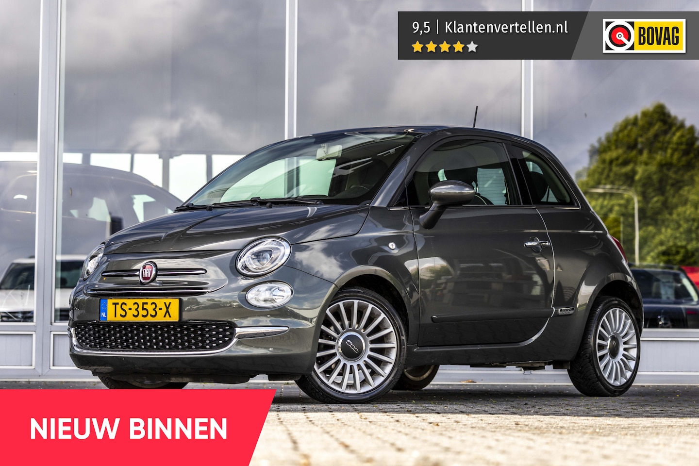 Fiat 500 - 0.9 TwinAir Turbo Lounge | Automaat | Pano | Cruise - AutoWereld.nl