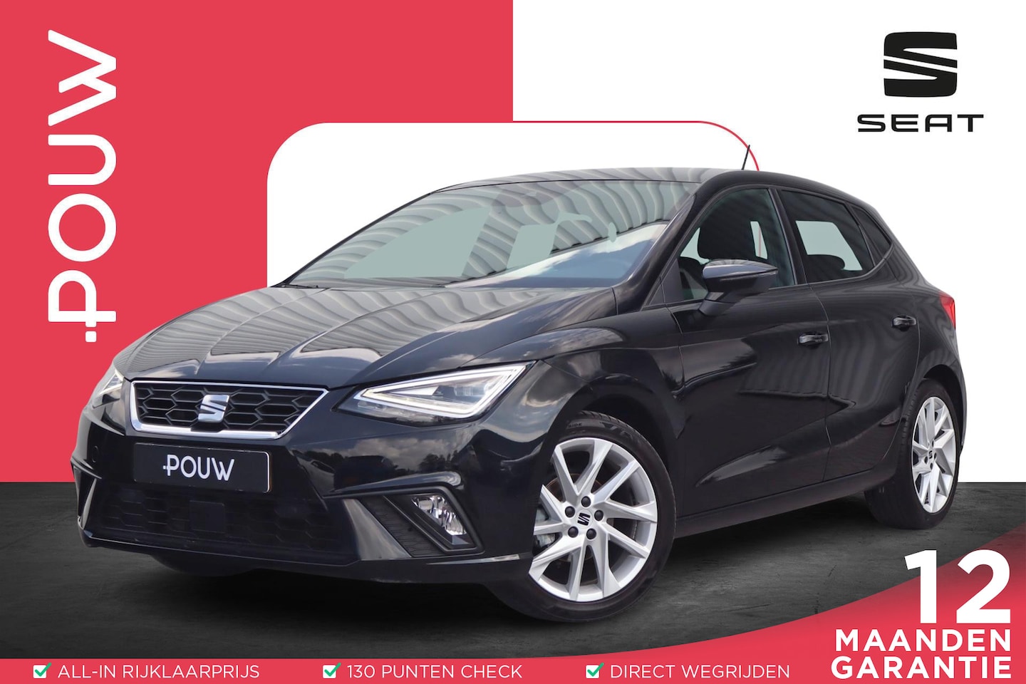 SEAT Ibiza - 1.0 EcoTSI 95pk FR | Apple Carplay/Android Auto | Parkeersensoren - AutoWereld.nl
