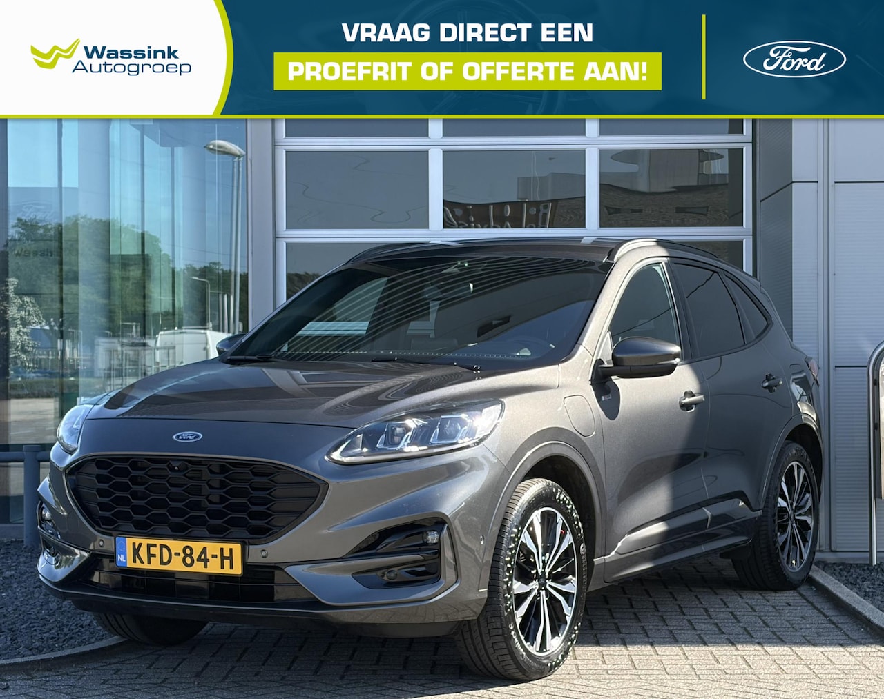 Ford Kuga - 2.5 PHEV ST-Line X I elektrische achterklep I Airco I Navigatie I Trekhaak - AutoWereld.nl