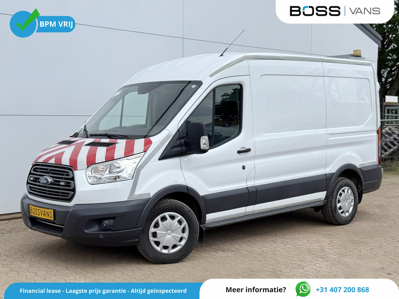 Ford Transit - 2.0 TDCI 130PK L2H2 Airco Cruise Control Parkeersensoren Stoelverwarming Zwaailampen Kastw - AutoWereld.nl