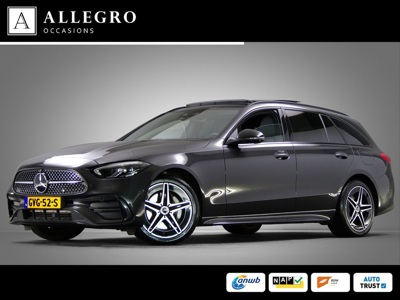 Mercedes-Benz C-klasse Estate - 300 e AMG-Line Edition (SFEERVERLICHTING, MEMORY, PANORAMADAK, ACC, TREKHAAK, STOELVERWARM - AutoWereld.nl
