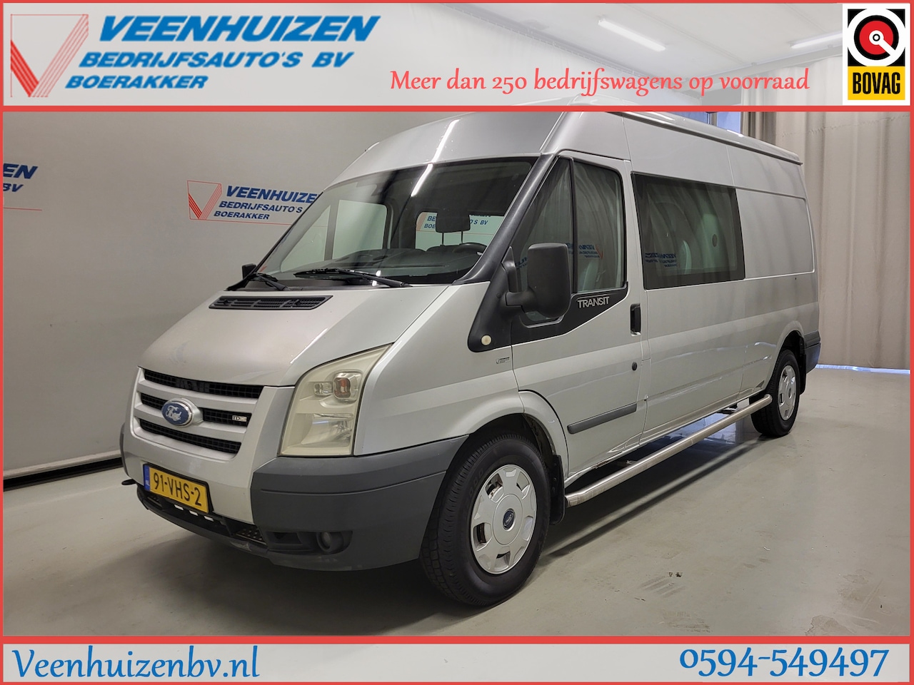 Ford Transit - 2.4TDCI L3/H2 Dubbele Cabine Apk tot 13-10-2026! - AutoWereld.nl