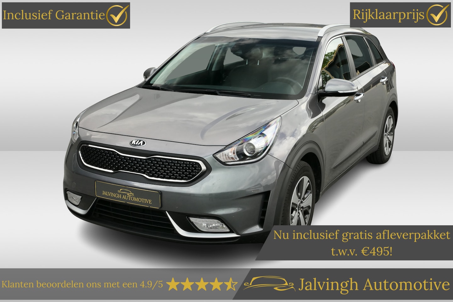 Kia Niro - 1.6 GDi Hybrid DynamicLine |Leer|Trekhaak|PDC|Camera! - AutoWereld.nl