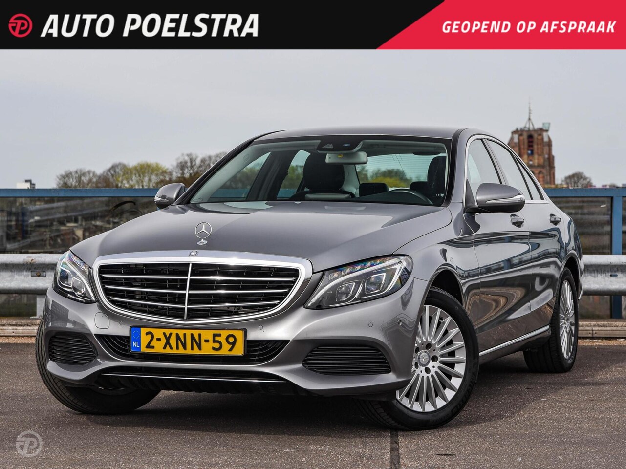 Mercedes-Benz C-klasse - 200 Prestige 184 PK Automaat | Trekhaak | LED | Navigatie | Leder | Stoelverwarming |17" - AutoWereld.nl