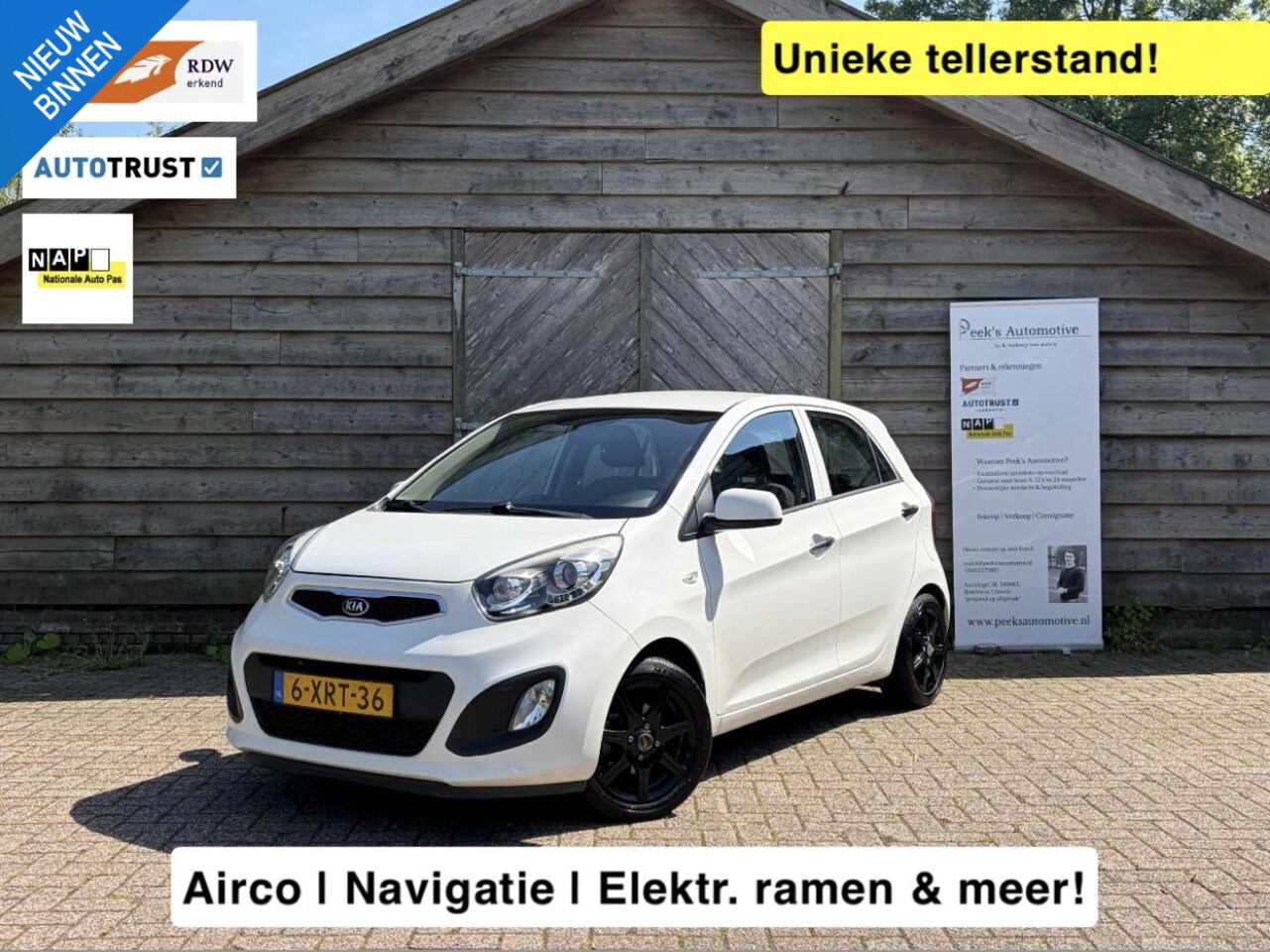 Kia Picanto - 1.0 CVVT BusinessLine | Airco | Navigatie | Elektrische ramen | Afneembare trekhaak | Top! - AutoWereld.nl