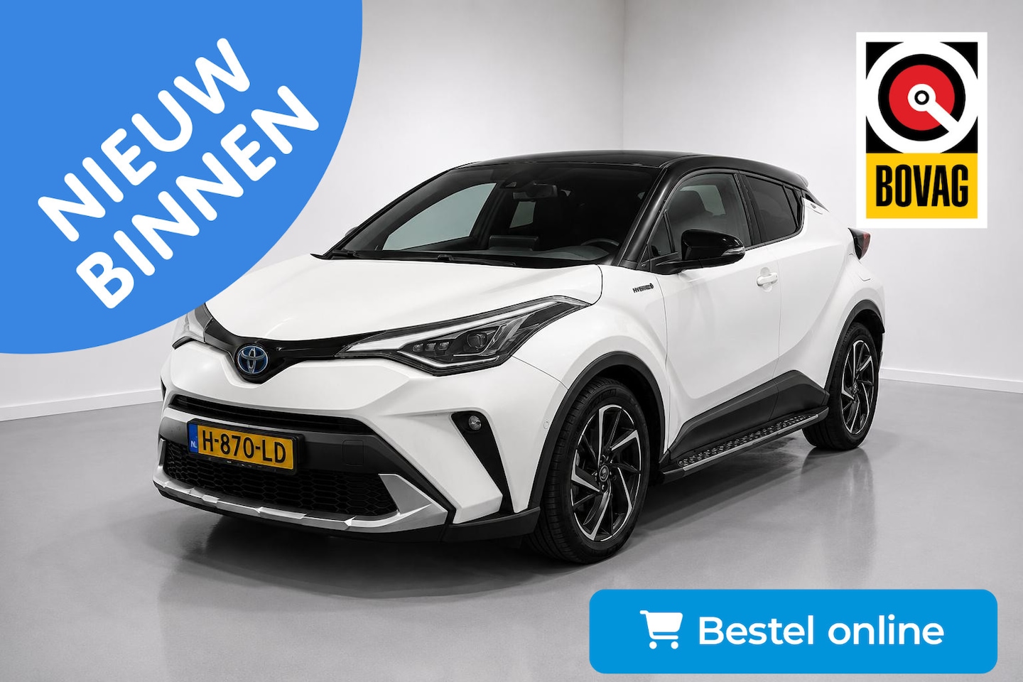 Toyota C-HR - 2.0 Hybrid SPORT |Side skirts|Sportstoelen|Parelmoer Two-Tone| Keyless|Navi|Camera|JBL-Sou - AutoWereld.nl