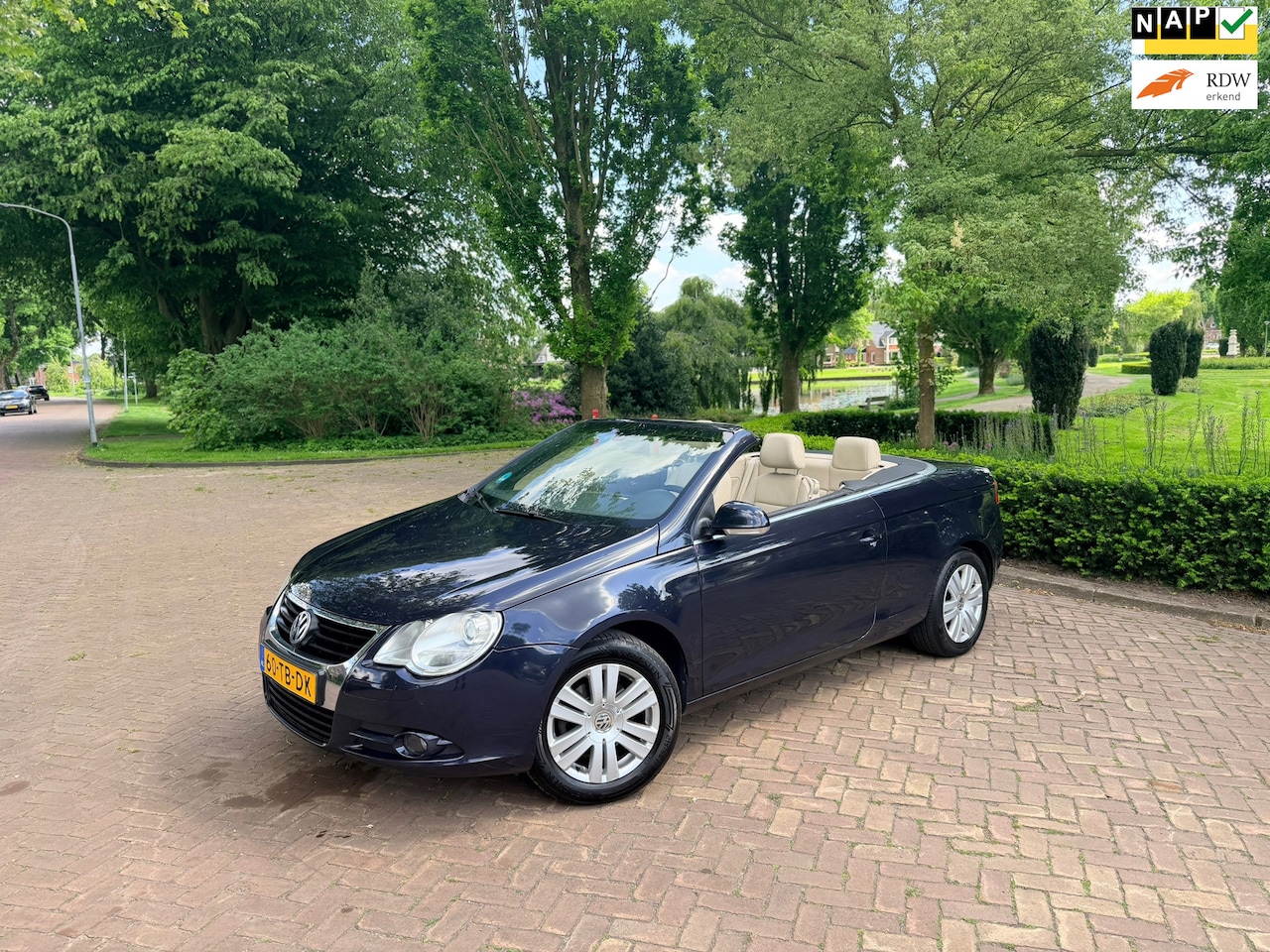 Volkswagen Eos - 2.0-16v FSI Cabrio | Pano | Leer | Climate | Cruise - AutoWereld.nl