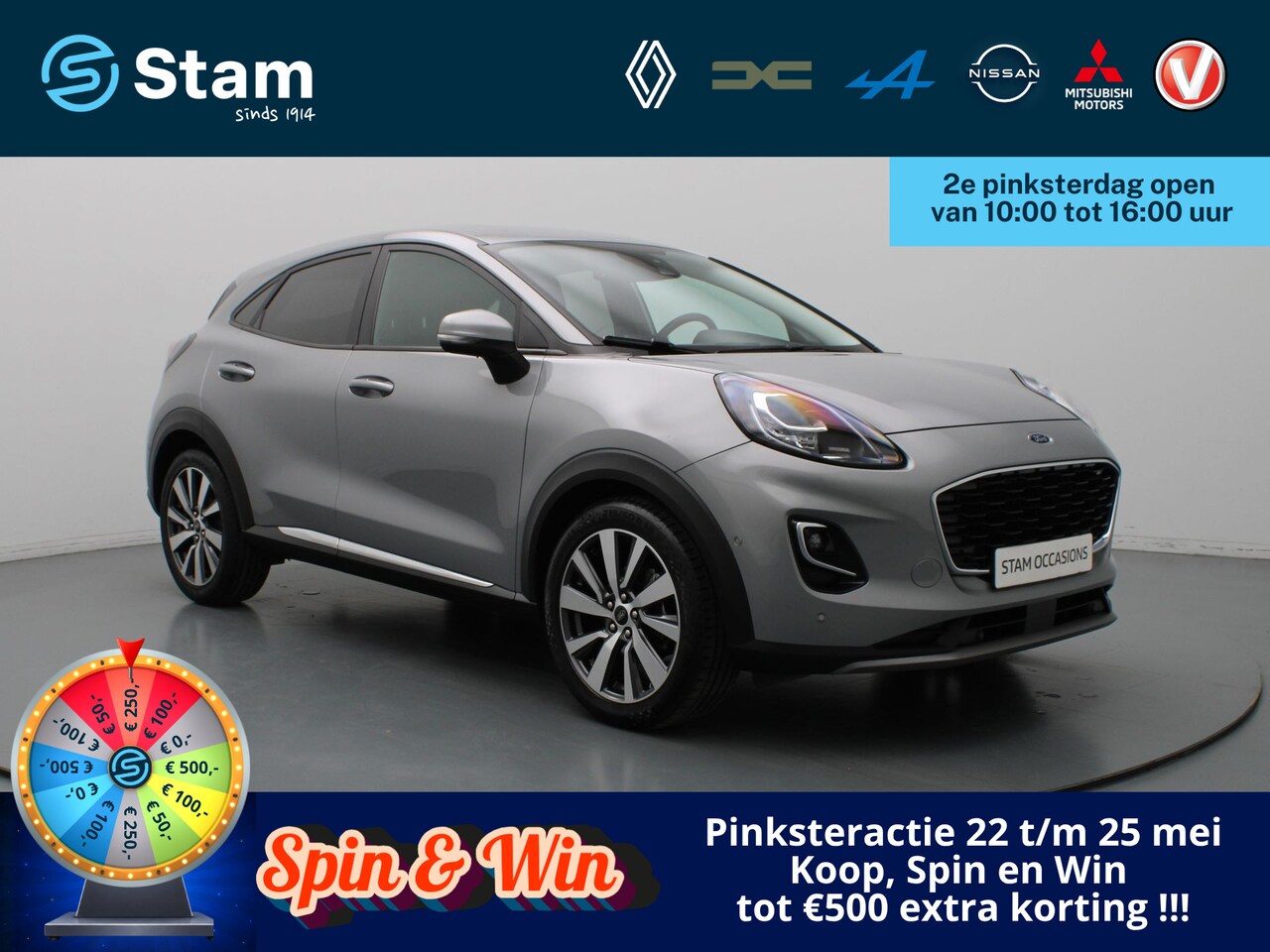 Ford Puma - 125pk EcoBoost Hybrid Titanium X B&O | Camera | Adapt. Cruise | Parkeersens. v+a | Trekhaa - AutoWereld.nl