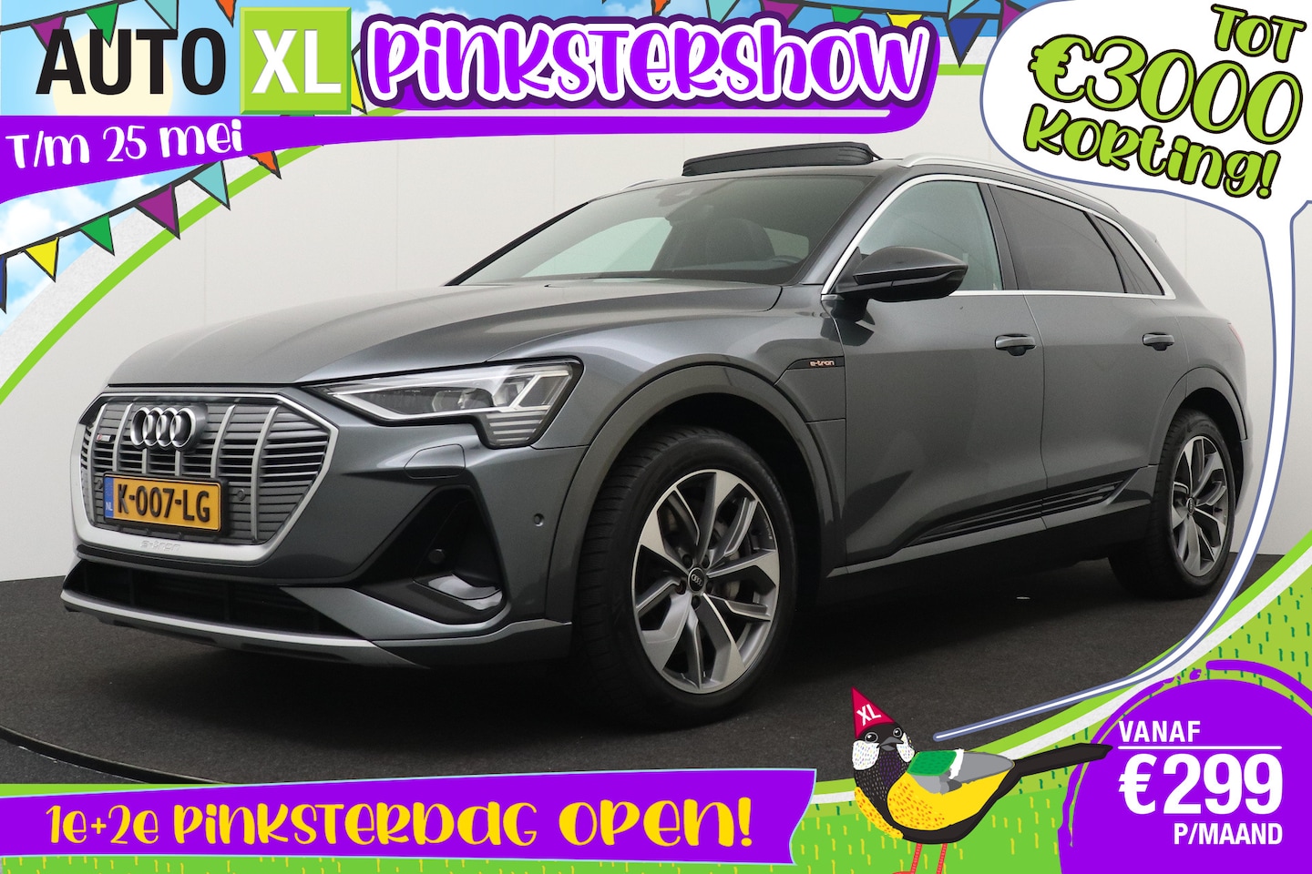 Audi e-tron - 55 quattro S-Line 95 kWh Pano-dak Adap.Cruise Matrix-LED - AutoWereld.nl