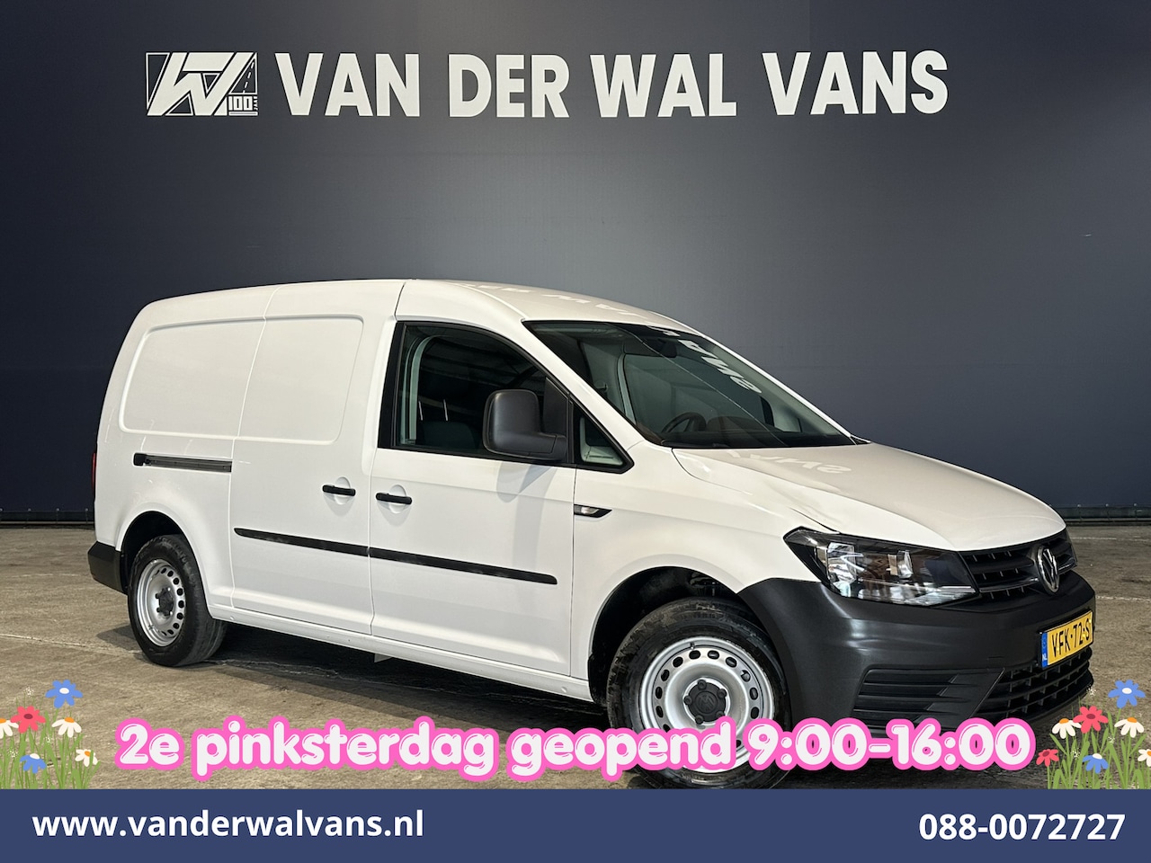 Volkswagen Caddy Maxi - 2.0 TDI L2H1 Euro6 Airco | Cruisecontrol | 1400kg Trekhaak Zijdeur - AutoWereld.nl